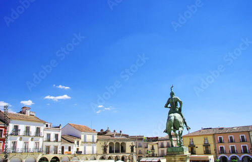 Landscape of Plaza Mayor, Trujillo, Spain © inacio pires