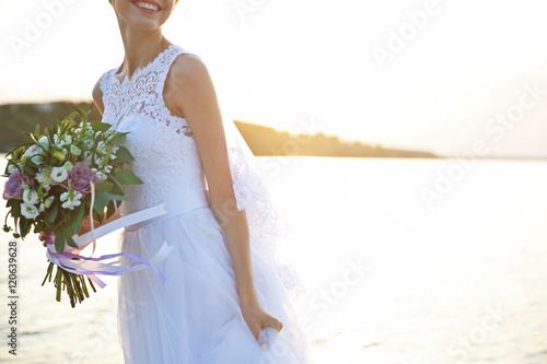Bride with beautiful bouque...