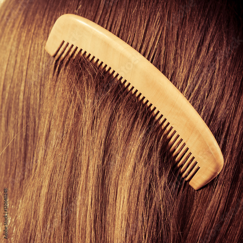 hair background with comb