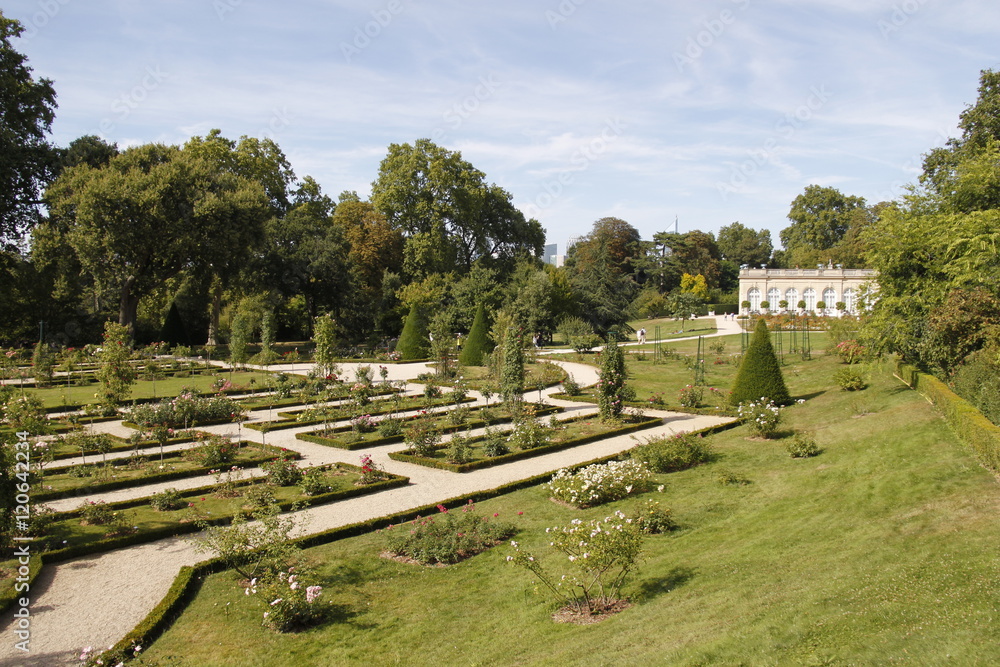 Roseraie du Parc de Bagatelle à Paris