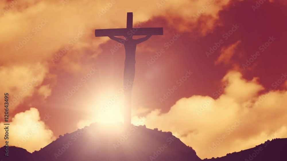 Cross on a hill crucifixion jesus christ christian religion church bible 4k Cross on a hill crucifixion jesus christ christian religion church bible 4k