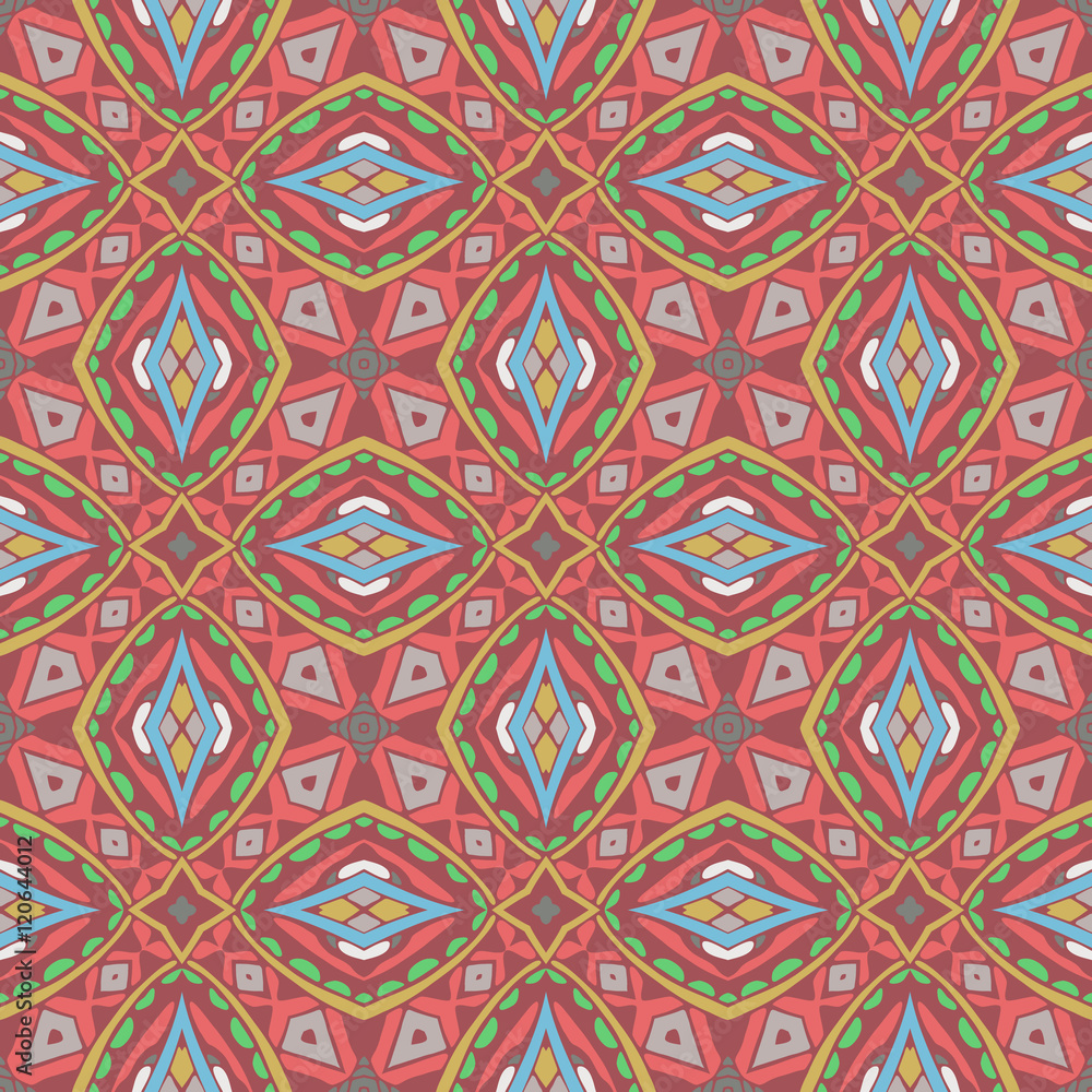 Abstract  geometric  seamless pattern ornamental 