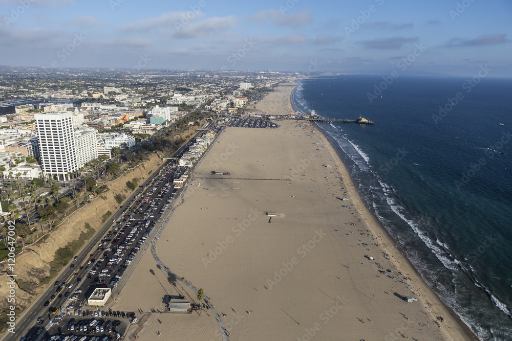 Beach Aeriao Santa Monica California