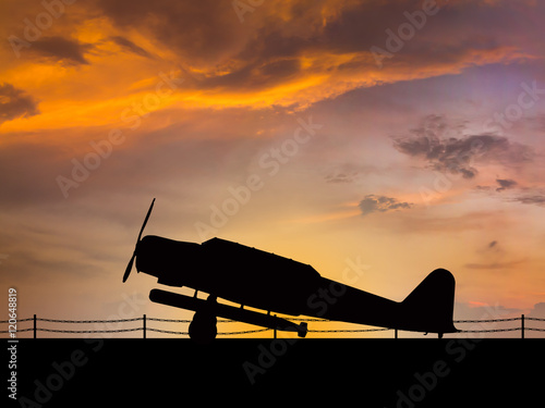 Japanese World War 2 aircraft sihlouette 