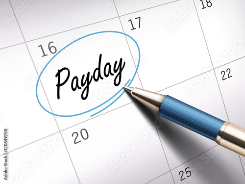 payday word marked