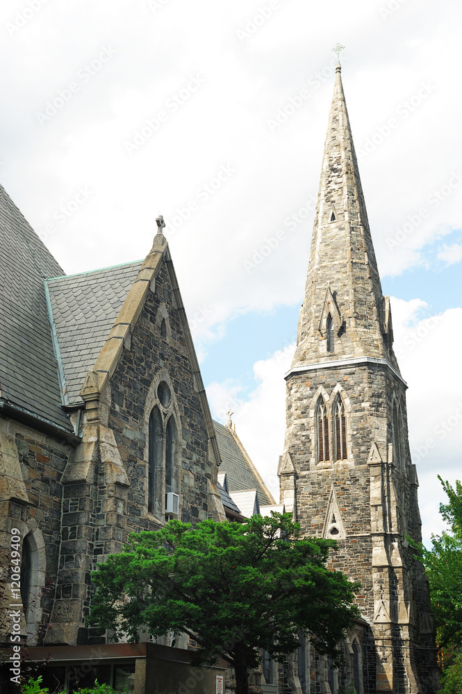 church exterior near Harvard in Cambridge church exterior near Harvard in Cambridge