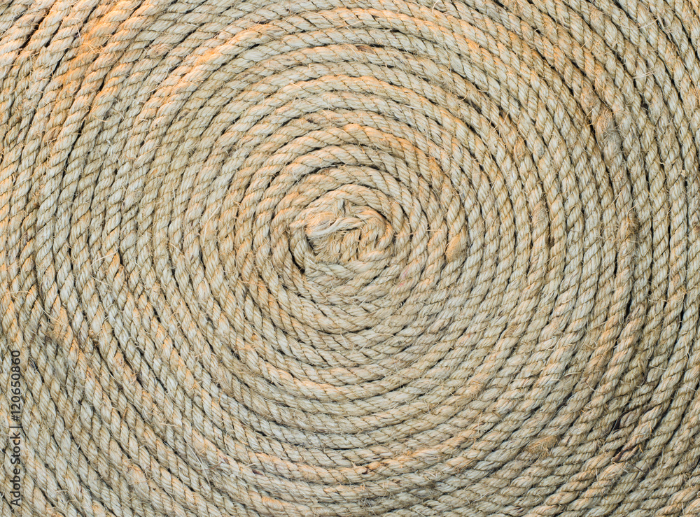 Hemp rope circle texture Hemp rope circle texture