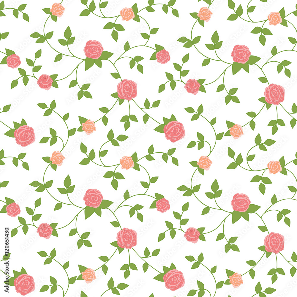 Seamless background with climbing roses. Seamless background with climbing roses.