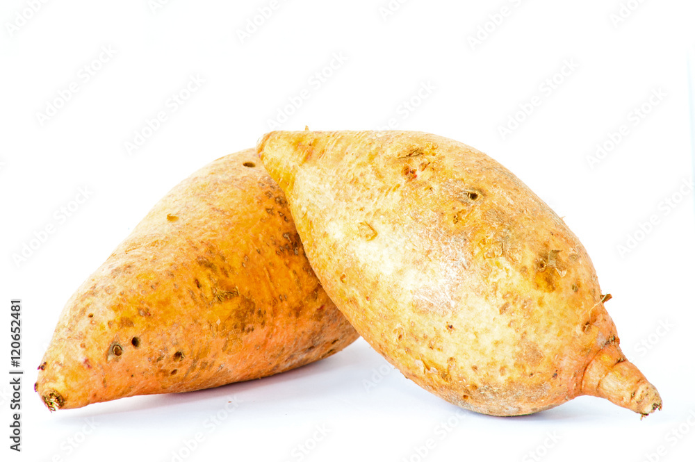 Sweet potato isolated on white background Sweet potato isolated on white background