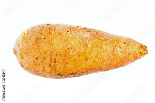 Sweet potato isolated on white background