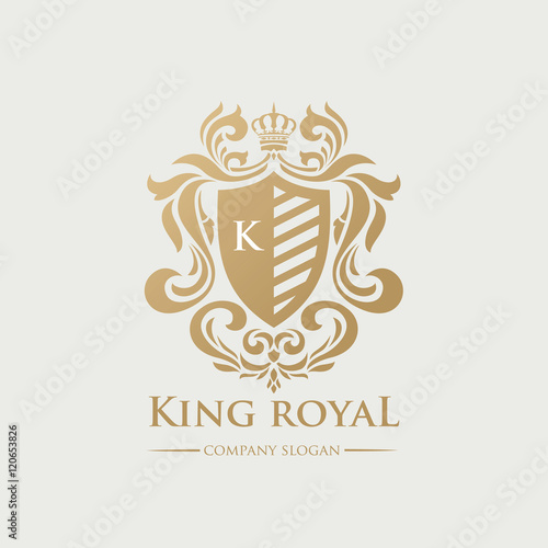 King Royal Logo, Luxury Brand Identity.