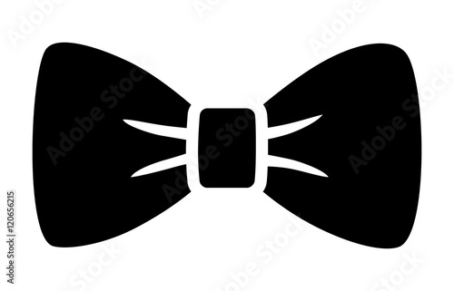 Valokuva Bow tie or bowtie fashion accessory flat icon for apps and websites