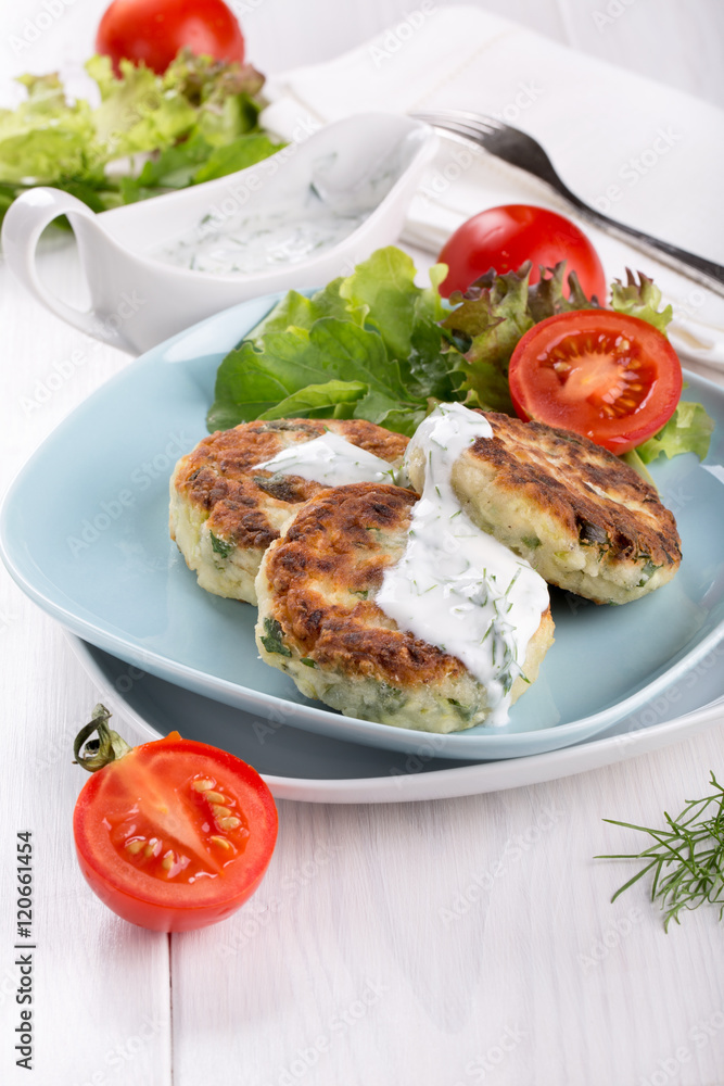 Vegetable cutlets from zucchini Vegetable cutlets from zucchini