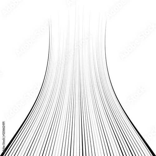 Curved jump line, lines, ro...