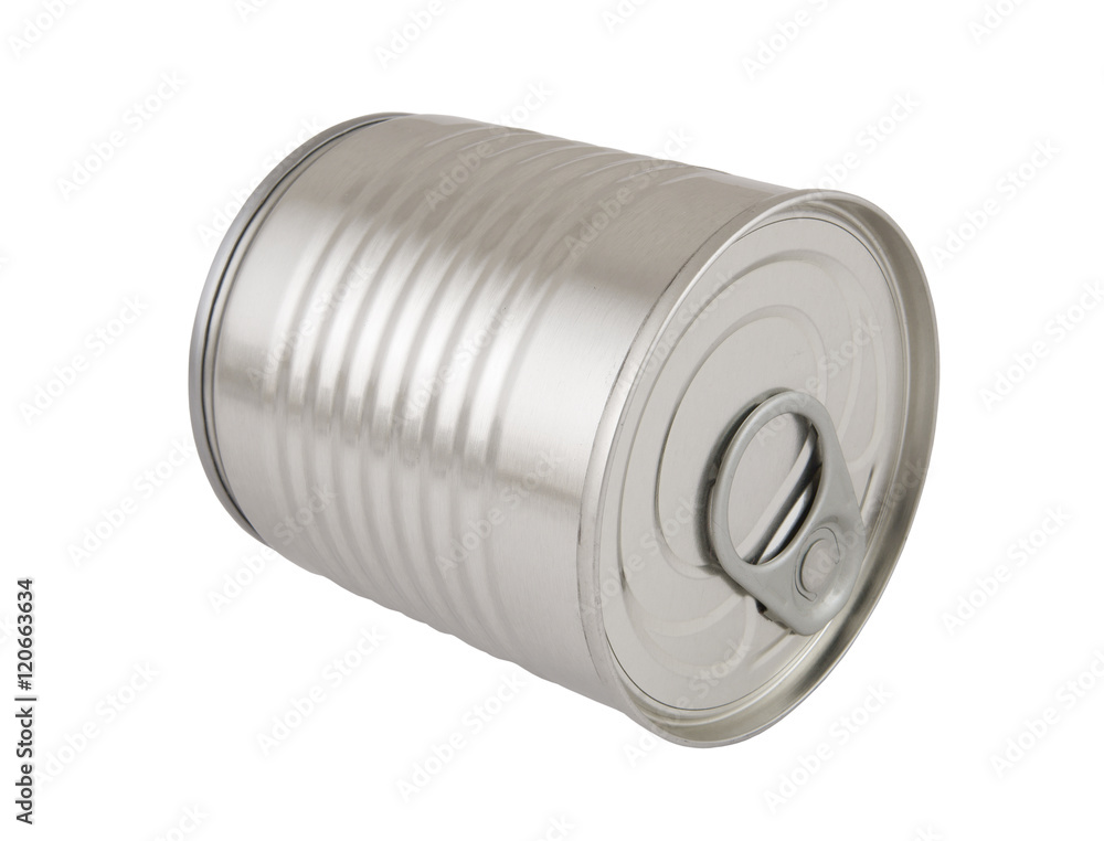 Aluminum tin can isolated on white background Aluminum tin can isolated on white background