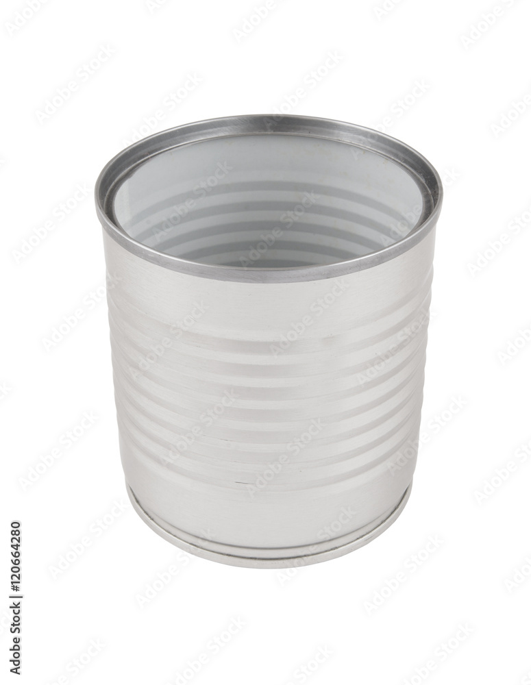 Aluminum tin can isolated on white background Aluminum tin can isolated on white background