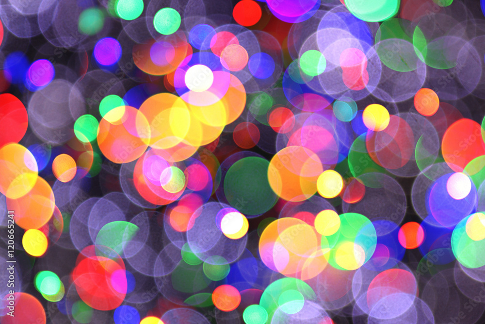 Naklejka premium abstract christmas color lights background