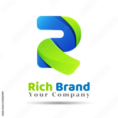 Free Download Letter R logo icon design template elements. Creative colorful abstract vector illustration for your business company - GFXLoad