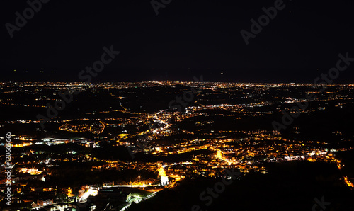 Panorama of the city at night.
