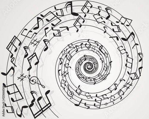 Musical notes background