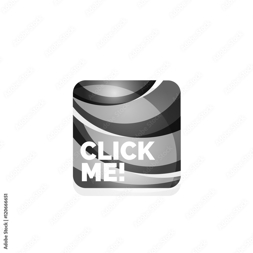 Vector abstract square button template Vector abstract square button template