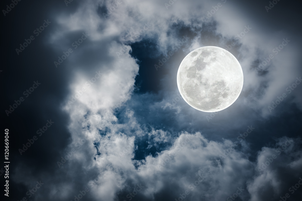 Nighttime sky with cloudy and bright full moon would make a great background. Nighttime sky with cloudy and bright full moon would make a great background.