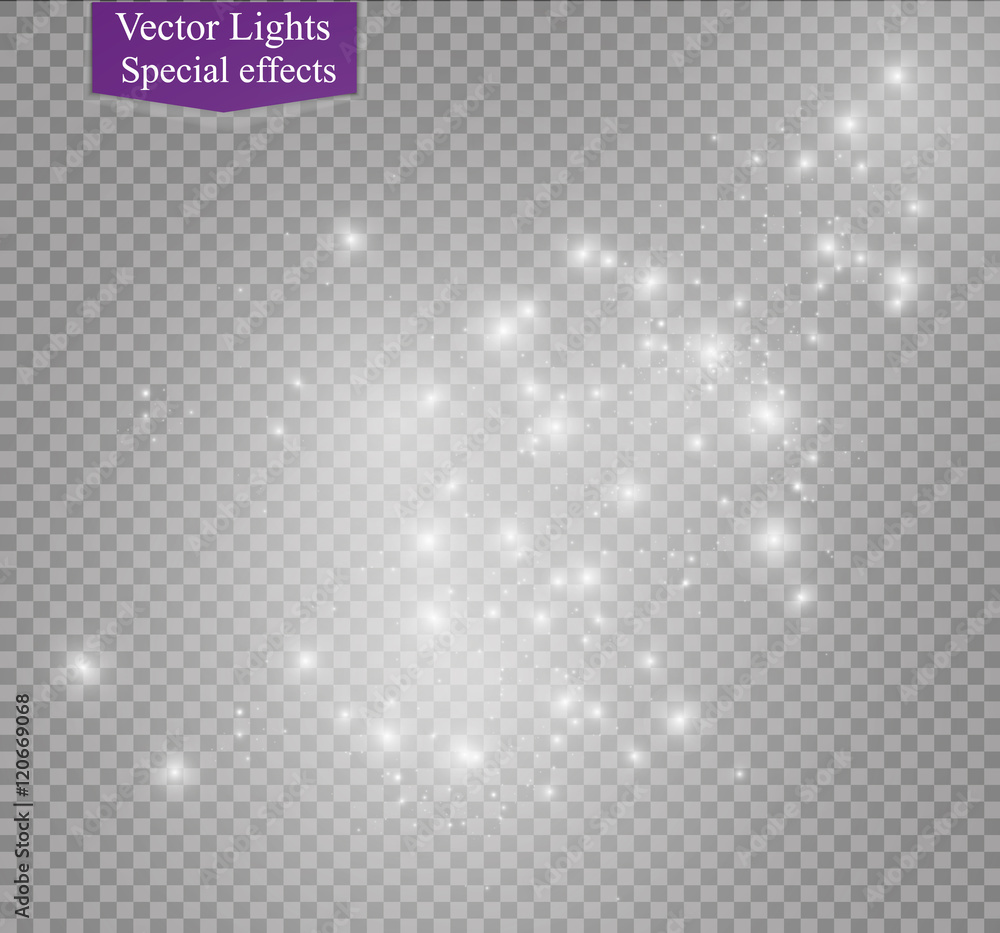 Fototapeta premium Glow light effect. Vector illustration. Christmas flash Concept.