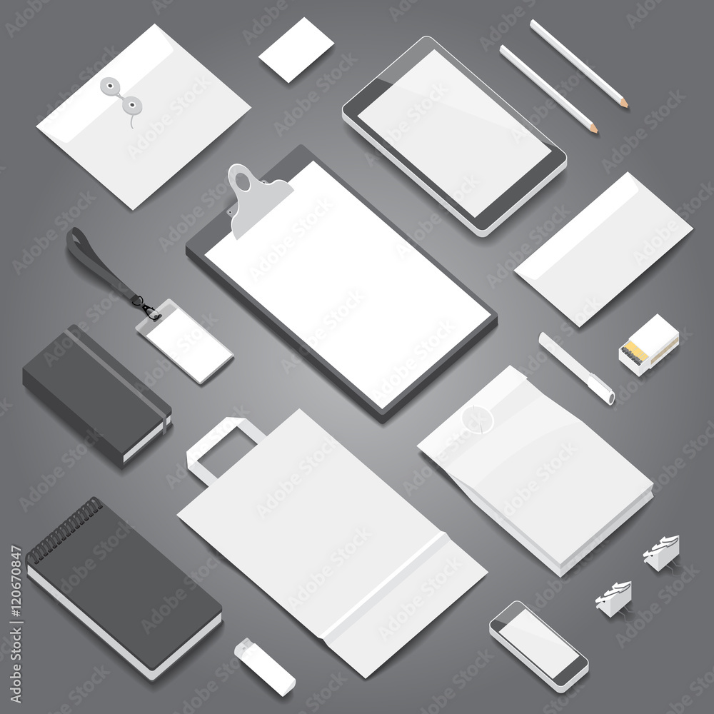 Corporate identity stationery mockup Corporate identity stationery mockup