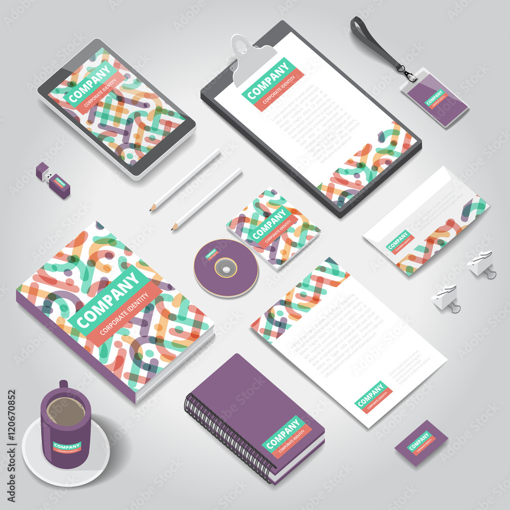 Corporate identity print template Corporate identity print template