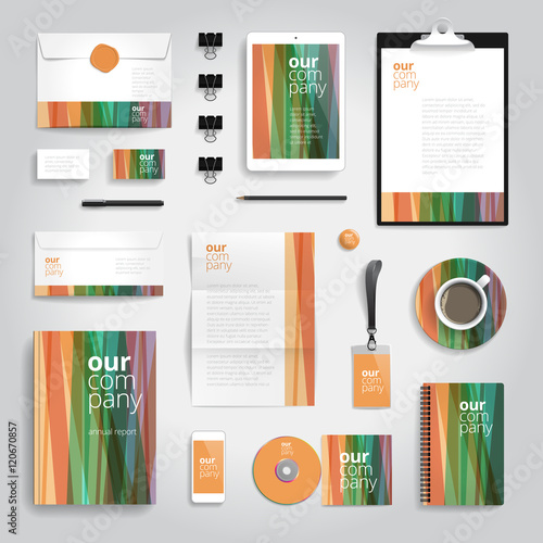 Corporate identity print template