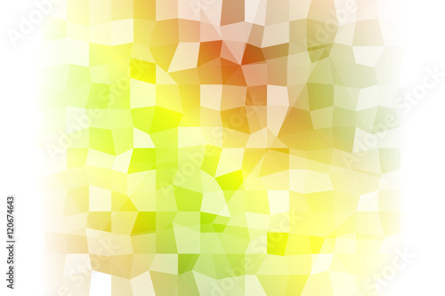 abstract low poly yellow, green, red background. vector illustration.