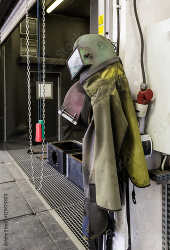 Bilde på lerret Protective clothing for sandblasting