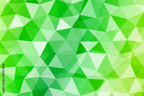 abstract low poly green background. vector illustration. for idea your banner, presentation