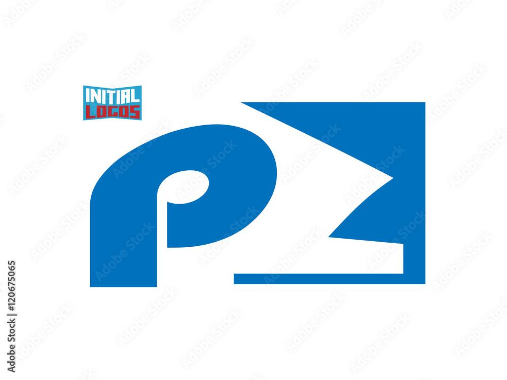 PZ Initial Logo for your startup venture PZ Initial Logo for your startup venture