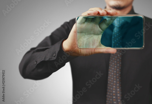 mobile phone, in hand