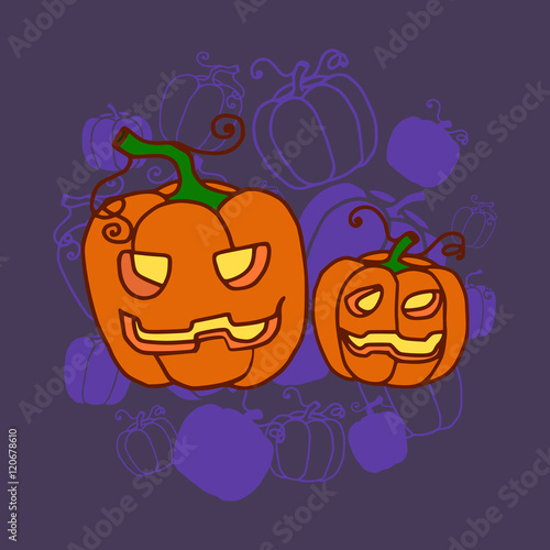 halloween pumpkin card