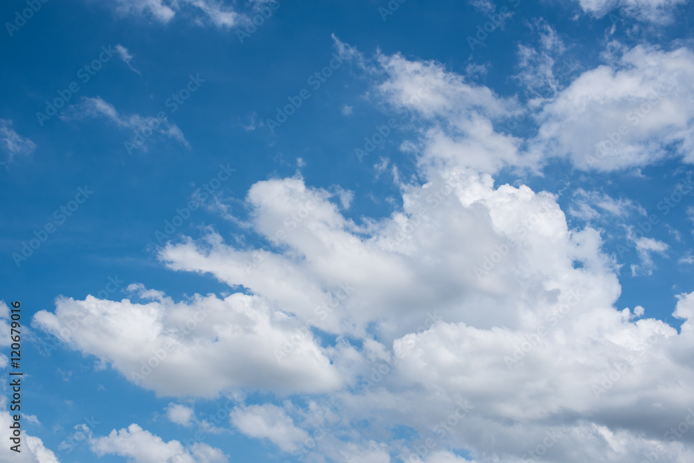 Beautiful blue sky with cloud in summer Beautiful blue sky with cloud in summer