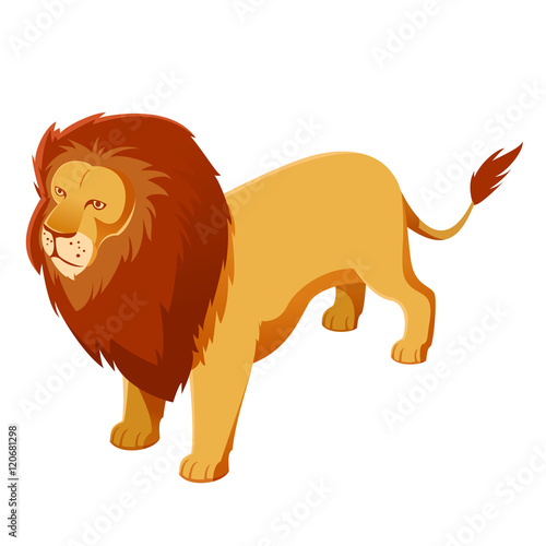 Lion isometric icon