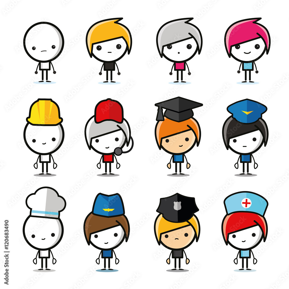 Profession Icon Set Profession Icon Set