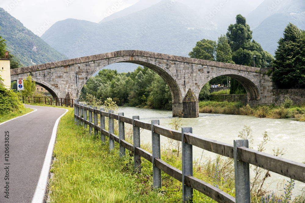 Fototapeta premium Sentiero della Valtellina (Lombardy, Italy)