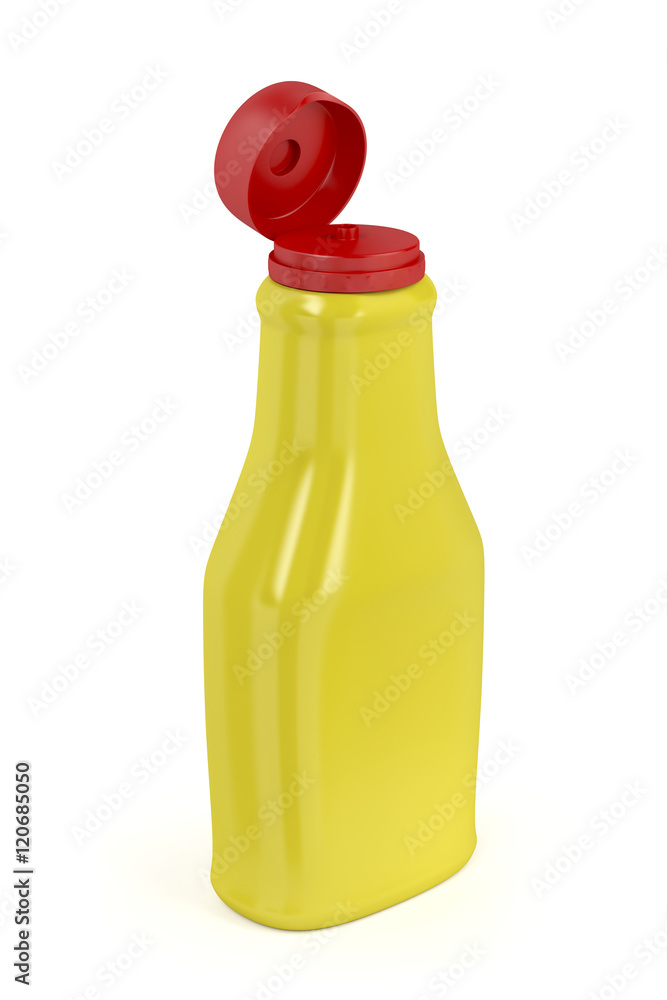 Open bottle for mustard or mayonnaise Open bottle for mustard or mayonnaise