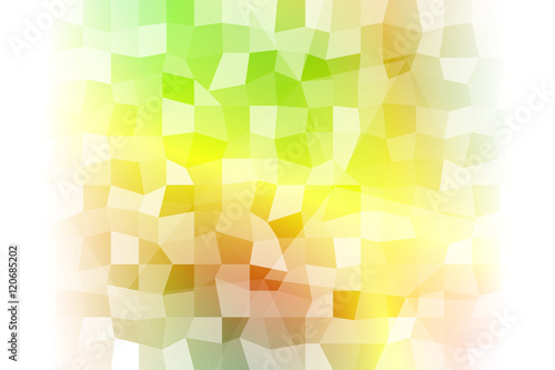 abstract low poly yellow, green, red background. vector illustration.