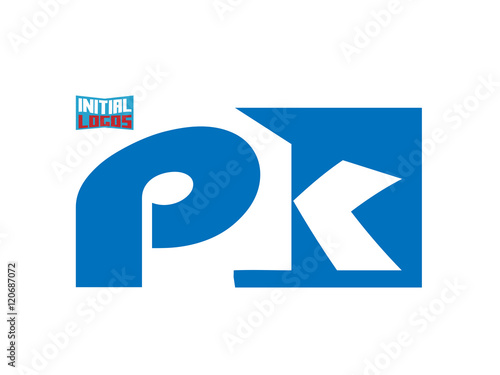PK Initial Logo for your startup venture