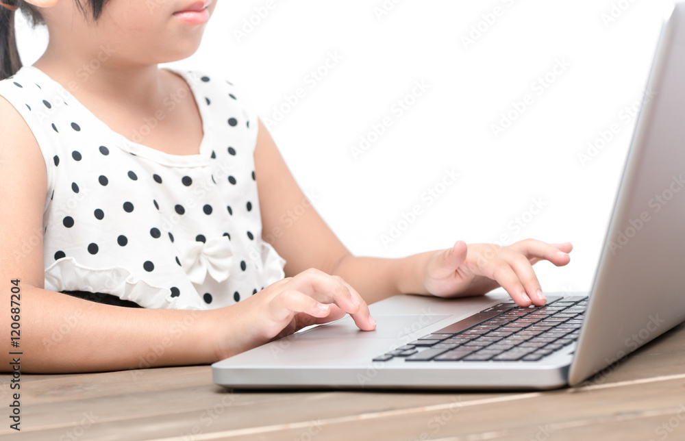 Little finger touch on touch pad notebook Little finger touch on touch pad notebook