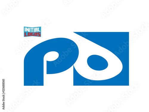 Free Download PO Initial Logo for your startup venture - GFXLoad