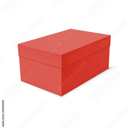 Blank paper or cardboard box template