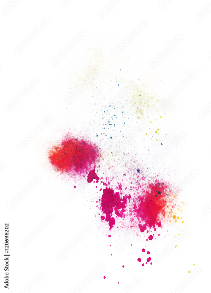 Abstract Colorful Splashes. Vector Background