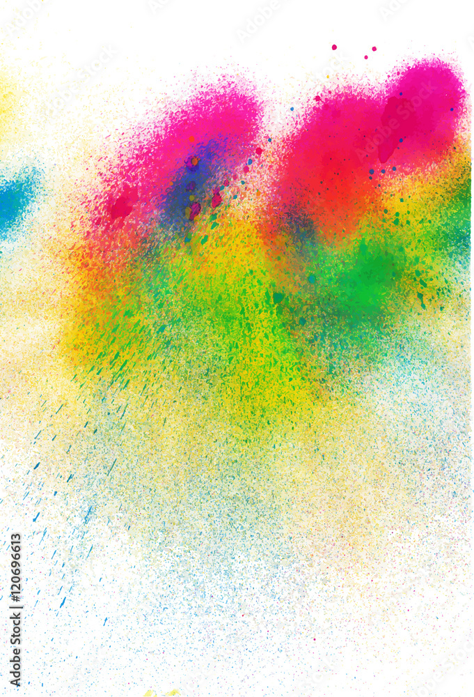 Fototapeta premium Abstract Colorful Splashes. Vector Background