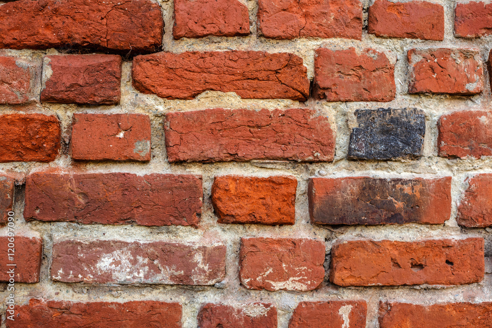 Brick wall. Brick wall.