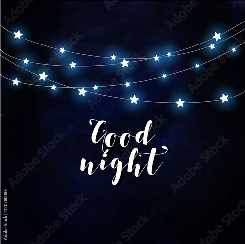 Goodnight poster vector